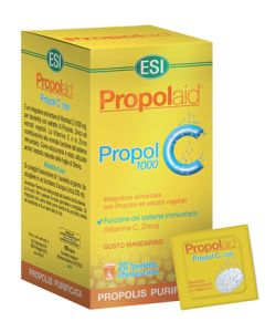 ESI Propolaid Propol C 1000 Integratore di propoli e vitamina C 20 Tavolette effervescenti 