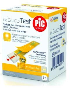 Pic GlucoTest strisce reattive 25 pezzi **