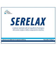 Serelax Integratore Ansia e Stress 36 Capsule 