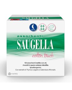 Saugella cotton touch assorbenti notte 12 pezzi 