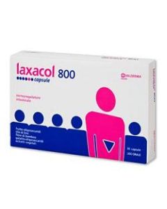 Laxacol 800 integratore per il transito intestinale 30 capsule 