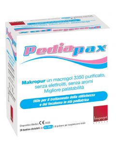 Pediapax polvere contro la stitichezza per bambini 20 bustine 