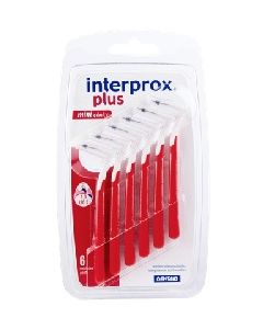 Interprox Plus Mini Conical Scovolino Angolato Spazi Interdentali 1,0mm rosso 6 Pezzi 