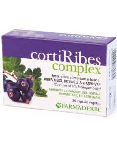 Farmaderbe Corti Ribes Complex Integratore Articolare e Difese Immunitarie 30 Capsule 