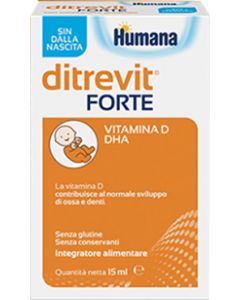 Ditrevit Forte Integratore vitamina D e DHA gocce 15 ml 
