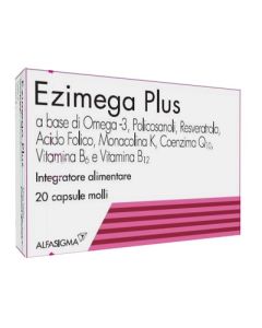 Ezimega Plus Integratore alimentare per il controllo Colesterolo 20 Capsule Molli 