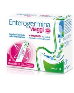 Enterogermina Viaggi Integratore Fermenti Lattici 12 Bustine 
