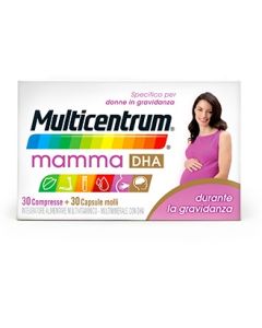 Multicentrum Mamma DHA Integratore Donne In Gravidanza 30 Compresse + 30 Capsule Molli 