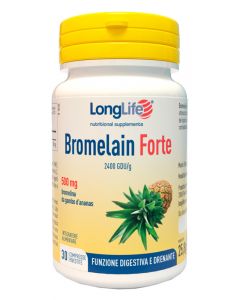 LongLife Bromelain Forte Integratore cellulite 30 tavolette 
