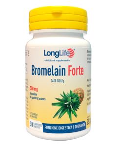 LongLife Bromelain Forte Integratore cellulite 30 tavolette