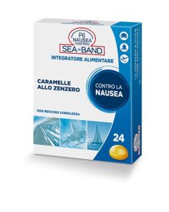 Seaband P6 Nausea Control Caramelle Allo Zenzero Integratore 24 Caramelle