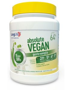 Longlife Absolute Vegan Integratore per la massa muscolare 500 Gr 