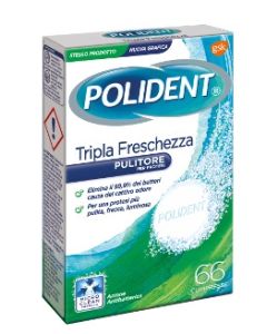 Polident Intensa Freschezza Pulitore Protesi Dentale 4 in 1 66 Compresse **