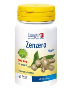 LongLife Zenzero Integratore Antinausea 60 Capsule