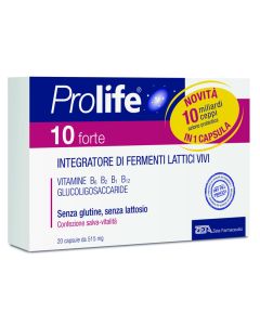 Prolife 10 Forte integratore con fermenti lattici 20 Capsule 