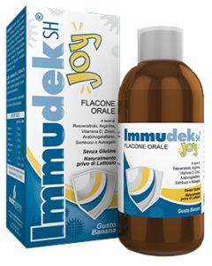 Immudek Joy integratore sciroppo immunostimolante gusto banana 200 ml 
