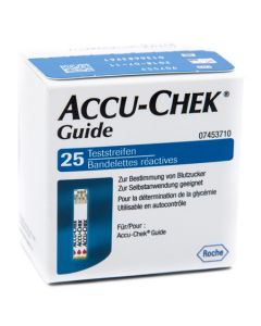Strisce reattive glicemia 25 pezzi Accu-Chek Guide 