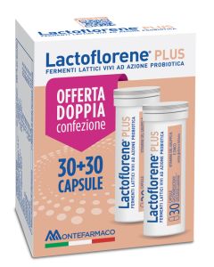 Lactoflorene Plus integratore di fermenti lattici vivi 2 x 30 capsule 