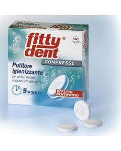 Fittydent Compresse Igienizzanti per Pulizia Protesi 32 Compresse **