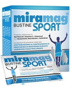 Miramag Sport integratore di magnesio e postassio 16 bustine 