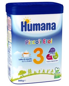 Humana 3 Piccoli Eroi latte di crescita in polvere 800 gr