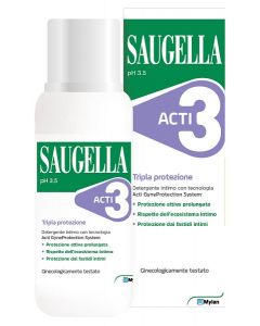 Saugella ACTI3 Detergente intimo tripla protezione 250 ml 