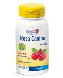 LongLife Rosa Canina integratore antiossidante e ricostituente 500 mg 100 compresse