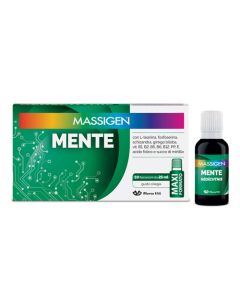 Massigen Mente Integratore Memoria e Concentrazione 10 Flaconcini 25 ml 