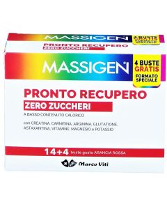 Massigen Pronto Recupero Zero Zuccheri Integratore 14 Bustine + 4 Bustine 
