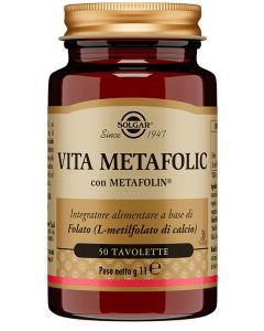 Solgar Vita Metafolic integratore 50 Tavolette 