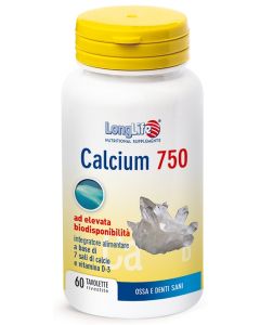 LONGLIFE CALCIUM 750MG 60TAV 