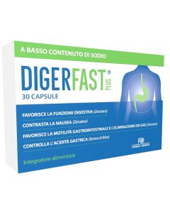 Digerfast Plus Integratore Alimentare, 30 Capsule 