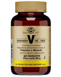 Supplement VM-2000 Integratore Multivitaminico Minerale 60 Tavolette 