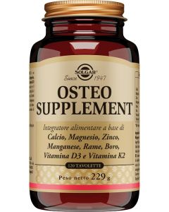 Solgar Osteo Supplement Integratore per le Ossa 120 Tavolette 