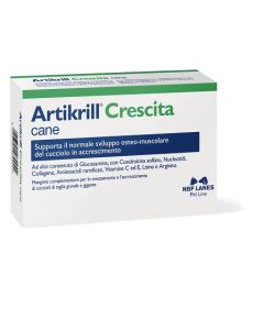 Artikrill Crescita Cane mangime complementare per lo svezzamento dei cuccioli - 90 compresse Confezione risparmio 
