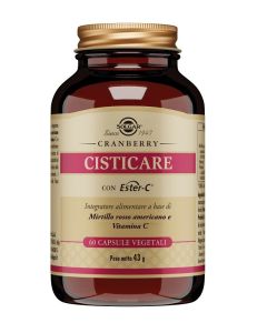 Cisticare Integratore Mirtillo Rosso Americano e Vitamina C 60 Capsule 