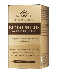 Solgar Biodophilus integratori di probiotici 60 Capsule Vegetali 