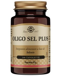 Solgar Oligo Sel Plus integratore di selenio 100 Tavolette 