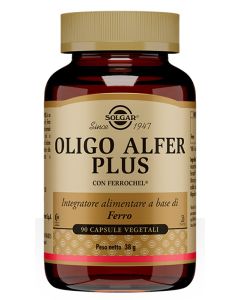 Solgar Oligo Alfer Plus Integratore di Ferro 90 Capsule Vegetali 