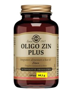 Solgar Oligo Zin Plus integratore alimentare 50 Tavolette