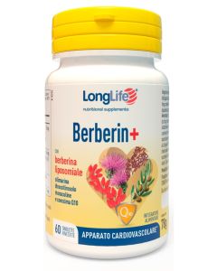 Longlife Berberin+ Integratore per la funzionalità dell'apparato cardiovascolare 60 Tavolette 