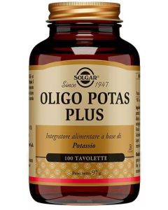 Solgar Oligo Potas Plus integratore di potassio 100 Tavolette 