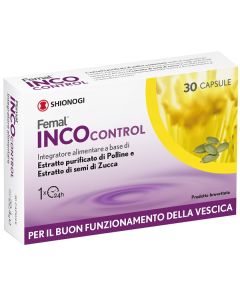 Femal Incocontrol Integratore per il Corretto Funzionamento della Vescica 30 Capsule 