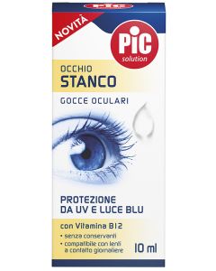 Pic Occhio Stanco Collirio Protezione da Uv e Luce Blu Gocce 10 ml **