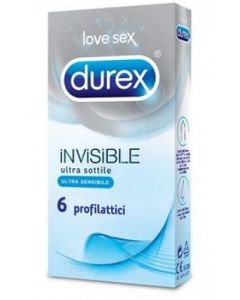 Durex Invisible Preservativi Ultra Sottili 6 Pezzi 