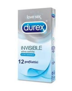 Durex Invisible Preservativi Ultra Sottili 12 Pezzi 