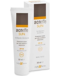 Acneffe Sun crema solare protezione 30 per chi è affetto da Acne 50 Ml 