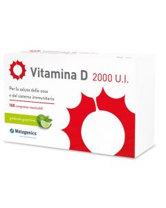 Vitamina D 2000 U.I. Integratore Sistema Immunitario e ossa 168 compresse masticabili 