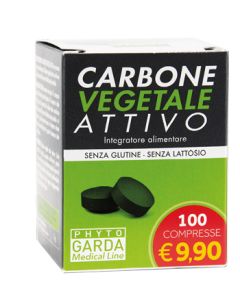 Phyto Garda Carbone Vegetale Attivo Integratore 100 Compresse 