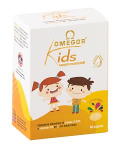 Omegor Kids Tutti Frutti integratore di Omega 3 - 60 Capsule 